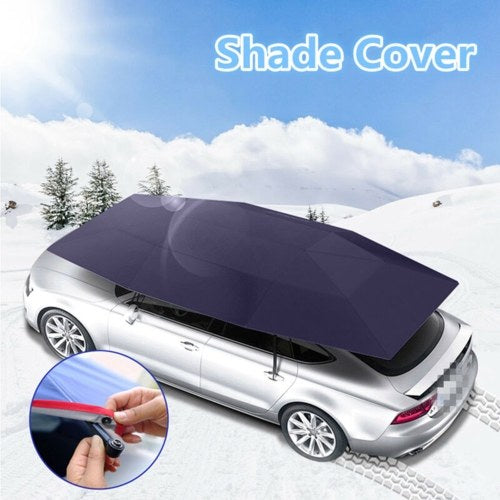 Car Umbrella Sunshade Cover Tent Oxford Cloth 4 * 2.1M Universal Silvery  UV Protection