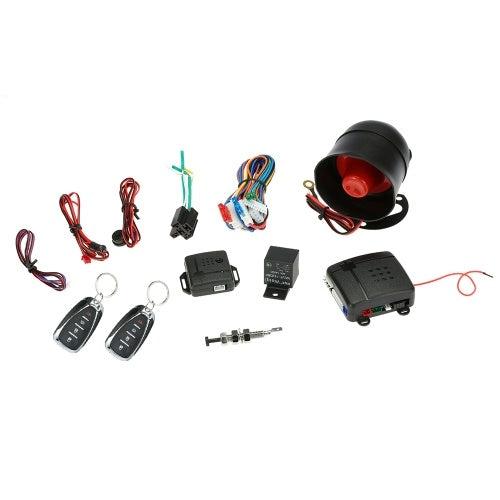 Universal Car Vehicle Security System Burglar Alarm Protection Anti-theft System 2 Remote