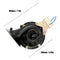 Loud 280DB 12V Black Electric Snail Horn Air Horn Raging Sound For Car Motorcycle Truck Boat