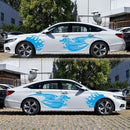 1Pair Car Sticker Dragon Decal Side Door Stripes Sticker Racing Decals