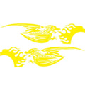 1Pair Car Sticker Dragon Decal Side Door Stripes Sticker Racing Decals