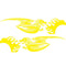 1Pair Car Sticker Dragon Decal Side Door Stripes Sticker Racing Decals