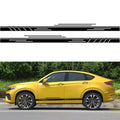 1Pair Car Sticker Side Door Stripes Sticker Racing Decal Auto Body Decor