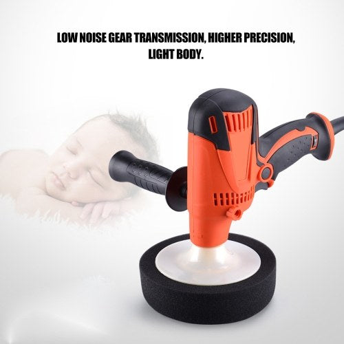 800W Adjustable Speed Car Electric Polisher Waxing Machine Automobile Furniture Polishing Tool