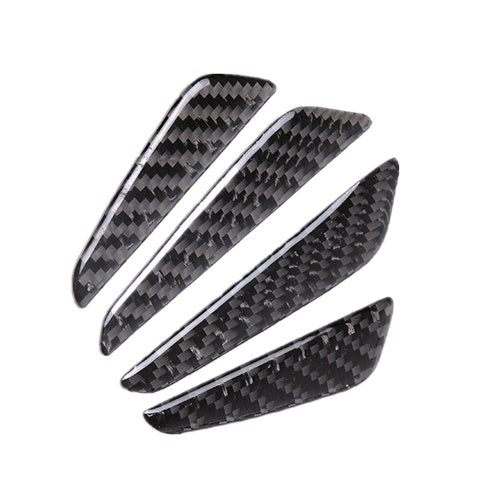 4Pcs Universal Fit Carbon Fiber Car Door Side Edge Guard Anti-Scratch Protection Trim Stickers for Car SUV Truck