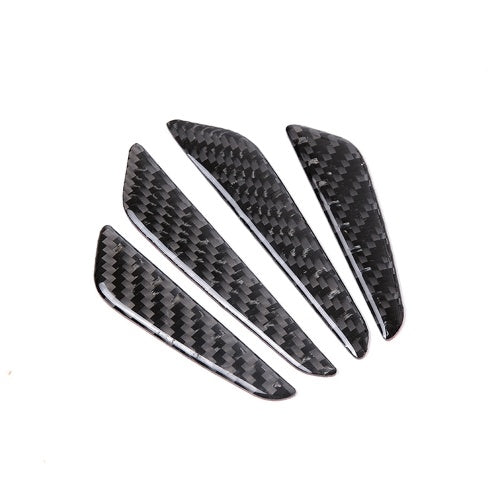 4Pcs Universal Fit Carbon Fiber Car Door Side Edge Guard Anti-Scratch Protection Trim Stickers for Car SUV Truck