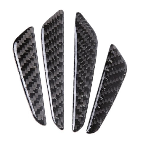 4Pcs Universal Fit Carbon Fiber Car Door Side Edge Guard Anti-Scratch Protection Trim Stickers for Car SUV Truck