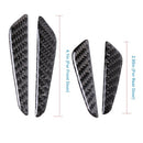 4Pcs Universal Fit Carbon Fiber Car Door Side Edge Guard Anti-Scratch Protection Trim Stickers for Car SUV Truck