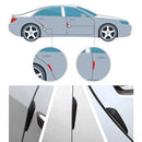 4Pcs Universal Car Door Side Protector Bumper Edge Guards Strips Anti-Scratch Anti-Collision Body Sticker Trim for Repair Maintenance Decoration