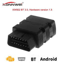 أدوات المسح التشخيصي التلقائي للسيارة KONNWEI Mini BT اللاسلكية OBDII، برتقالي KW902