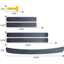 6 قطعة واقي حماية السيارة العالمي ملصق لوحة الباب لا يزال ملصق مضاد للخدش ألياف الكربون واقي مصد السيارة ملحقات السيارة