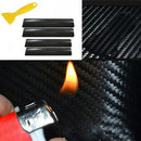 6pcs Universal Car Bumper Guard Decal Door Plate Still Sticker Anti-Scratch Carbon Fiber Bumper Protector Trim Car Accessories