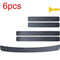 6pcs Universal Car Bumper Guard Decal Door Plate Still Sticker Anti-Scratch Carbon Fiber Bumper Protector Trim Car Accessories