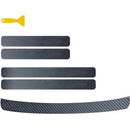 6pcs Universal Car Bumper Guard Decal Door Plate Still Sticker Anti-Scratch Carbon Fiber Bumper Protector Trim Car Accessories