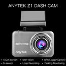 Anytek 1080P كاميرا DVR للسيارة 2.35in IPS شاشة لمس مزدوجة داش كام واي فاي WDR نظام تحديد المواقع 170 درجة زاوية واسعة مسجل قيادة الفيديو شاشة للمساعدة في ركن السيارة بسهولة