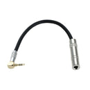 Portable 90 Degree 3.5MM male to 6.5 6.35 Female Audio Plug Cable Line Connect Microphone Headset Earphone Headphone Laptop Computer