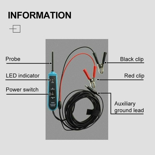 All-Sun EM285 Power Probe Car Electric Circuit Tester Automotive Detection Tool Car Accessory