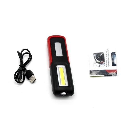 Rechargeable LED Work Light Rotate Portable with Magnetic Base Hanging Hook Emergence Light for Car Repairing Camping Hiking