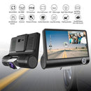 Car DVR Camera 4.0in 3 Way Lens Video Driving Recorder Rear View Auto Registrator With 2 Cameras Dash Cam DVRS Carcorder Night Vision Parking Monitor