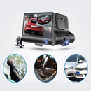 Car DVR Camera 4.0in 3 Way Lens Video Driving Recorder Rear View Auto Registrator With 2 Cameras Dash Cam DVRS Carcorder Night Vision Parking Monitor