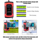 12V 6A  Full Automatic Car Battery Charger Intelligent Fast Power Charging Pulse Repair Charger Wet Dry Lead Acid Battery-chargers Car Jump Starter Emergency Starting Power with Digital LCD Display