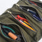 Versatile Roll Tool Roll Multi-Purpose Tool Roll Up Bag Wrench Roll Pouch Hanging Tool Zipper Carrier Tote Canvas Tool Car Organizer 5 Pockets Portable