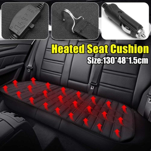 Car Rear Row Heating Seat Cushion Winter Car Heater 12V