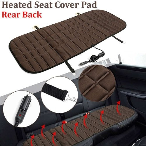 Car Rear Row Heating Seat Cushion Winter Car Heater 12V