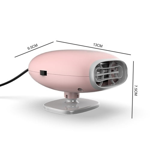 سخان سيارة محمول بمروحة مزيل الصقيع مع تنقية الهواء 12 فولت 150 وات 30 ثانية تسخين سريع