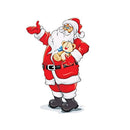 Cute Car Stickers Santa Window Glass Decal Removable Christmas Decoration Stickers