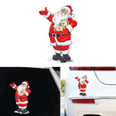 Cute Car Stickers Santa Window Glass Decal Removable Christmas Decoration Stickers