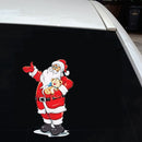 Cute Car Stickers Santa Window Glass Decal Removable Christmas Decoration Stickers