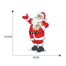 Cute Car Stickers Santa Window Glass Decal Removable Christmas Decoration Stickers