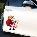 Cute Car Stickers Santa Window Glass Decal Removable Christmas Decoration Stickers