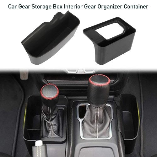 Car Gear Storage Box Interior Gear Organizer Container Center Console Storage Box Replacement for Jeep Wrangler JL 2018-2019