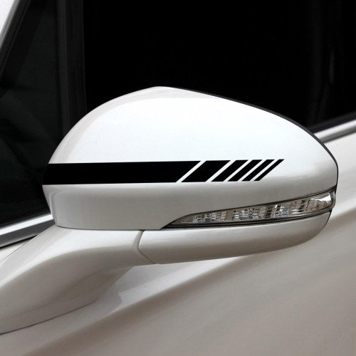 5Pcs Car Side Door Body Hood Rearview Mirror Decal Stripes Sticker Racing Decals