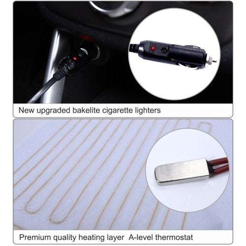 Car Heated Seat Cushion 12V Car Rear Seat Winter Warmer Cover Chair Heating Heater Pad