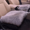 Car Seat Pad Vehicle Universal Wool Small Square Cushion without Backrest  Autumn Winter Keeping Warm Thickening Style Black