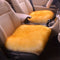 Car Seat Pad Vehicle Universal Wool Small Square Cushion without Backrest  Autumn Winter Keeping Warm Thickening Style Black