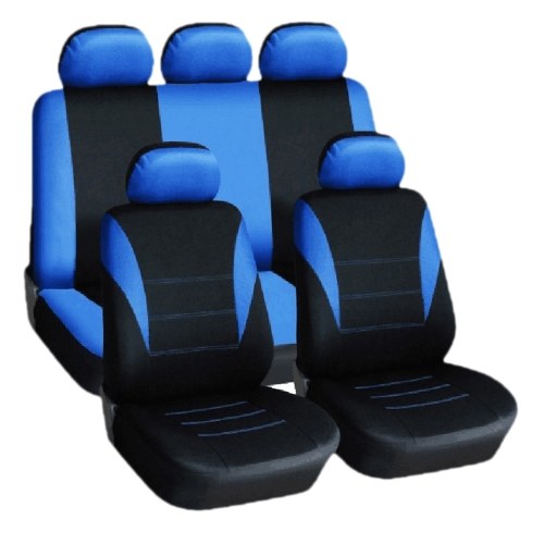 9 Pcs Car Seat Cover Vehicle Protective Cushion Four Seasons Universal  Full Surround Headrest Auto Interior Decoration for Most Car Truck Suv Van Line Style