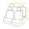 9 Pcs Car Seat Cover Vehicle Protective Cushion Four Seasons Universal  Full Surround Headrest Auto Interior Decoration for Most Car Truck Suv Van Line Style