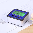 Horizontal Angle Meter Digital Protractor Inclinometer Electronic Level Box Magnetic Base Measuring Tools Blue