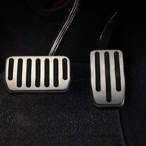 Car Brake Pedal Cover Anti-Slip Non-drill Accelerator Pedal Pads Replacement for Tesla Model X/S 1 Set 2 Pcs