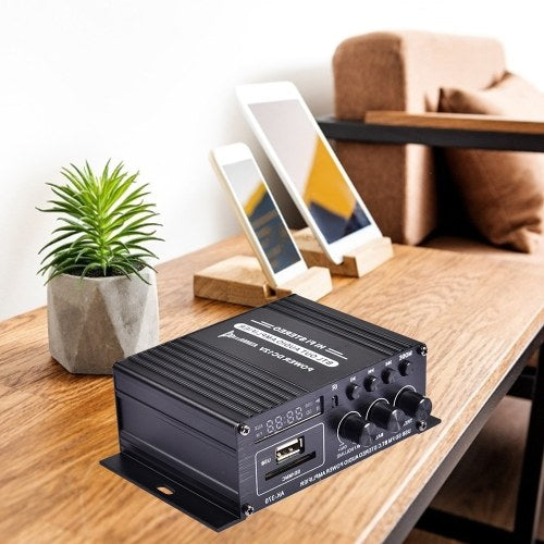 400 واط DC12V BT مكبر للصوت HiFi سيارة ستيريو جهاز استقبال للموسيقى FM MP3 مكبر كهربائي