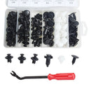 100 Pcs Car Retainer clips Body Plastic Rivets Fasteners Push Bumper Door Trim Panel Screws with Removal Tool