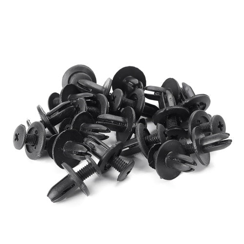 100 Pcs Car Retainer clips Body Plastic Rivets Fasteners Push Bumper Door Trim Panel Screws with Removal Tool