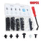 100 Pcs Car Retainer clips Body Plastic Rivets Fasteners Push Bumper Door Trim Panel Screws with Removal Tool