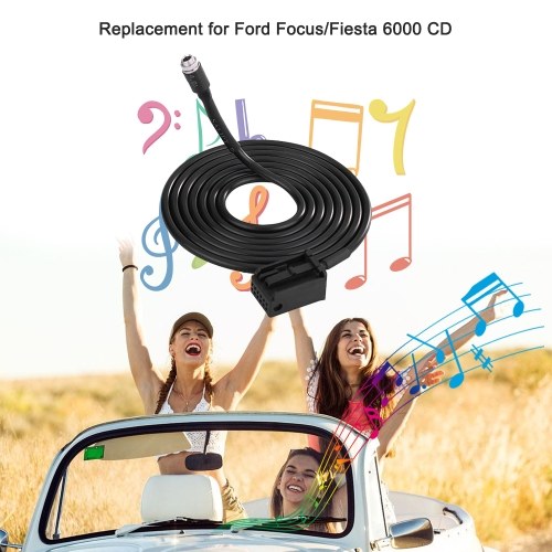 كابل صوت AUX-in للسيارة بديل محول AUX خارجي لسيارة Ford Focus Fiesta 6000 CD