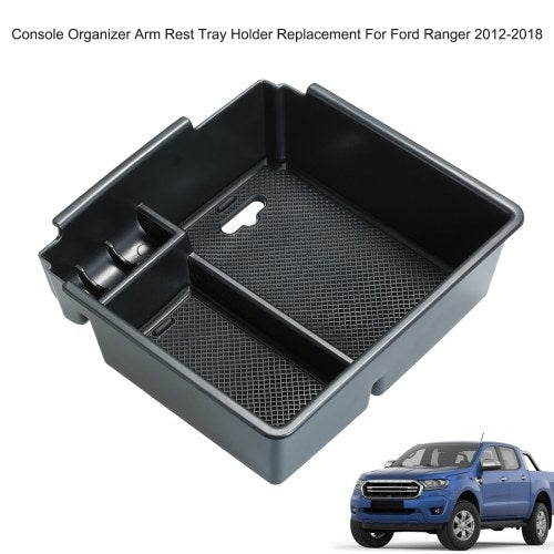 Car Central Armrest Storage Box Console Organizer Arm Rest Tray Holder Replacement For Ford Ranger 2012-2018