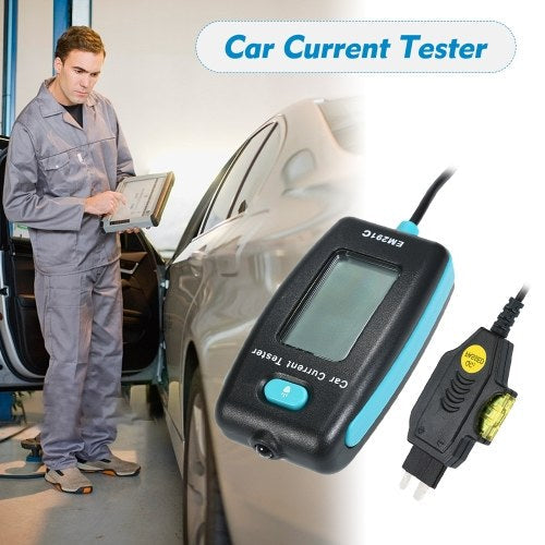 Car Automotive Diagnostic Test Tool Circuit Tester Electric Leakage Detector Car Dark Current Tester Probe Kit Digital LCD Display